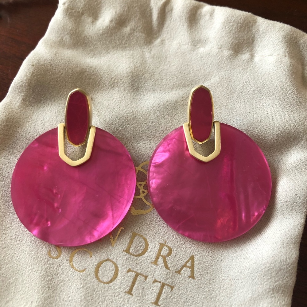 Kendra Scott Didi Earrings-Gold/Azalea Illusion